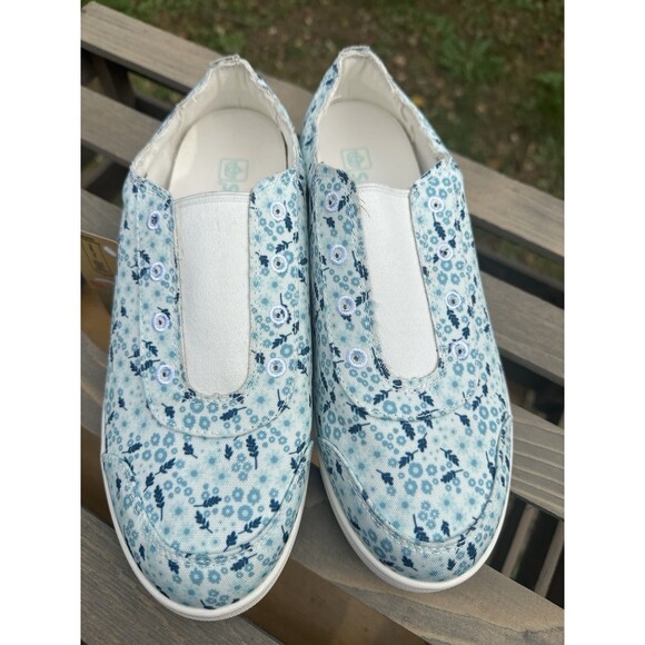 SPENCO Santa Maria Slip On Sneakers Womens Size 9D Canvas floral print - Picture 5 of 16